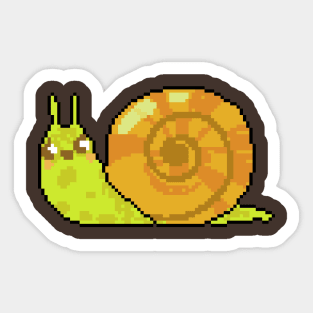 Pixel Spiral Shells Sticker